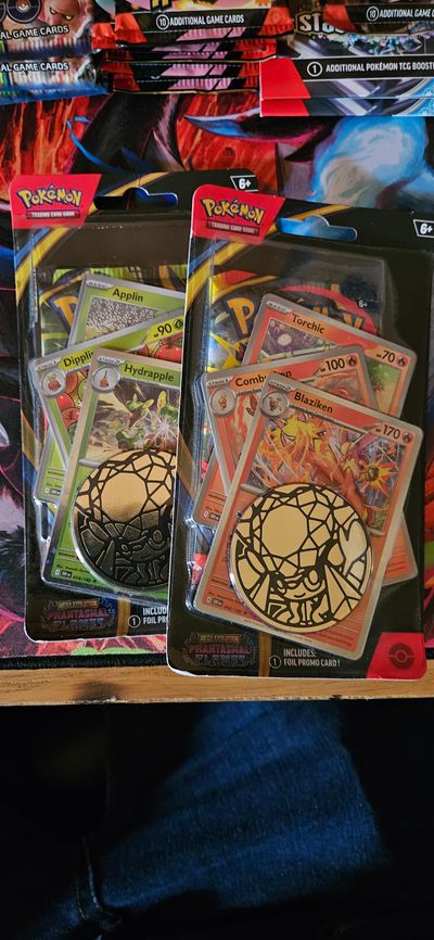 2x Phantasmal Flames Blister Packs. Pokémon Trading Card Game.