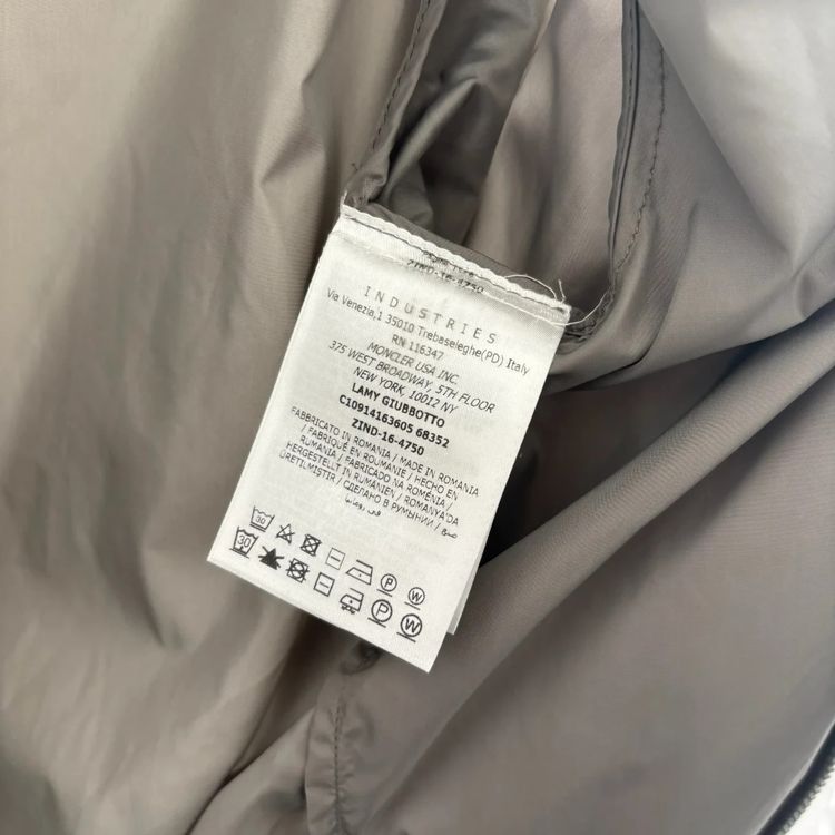 Moncler Lamy Grey Lightweight Jacket image 8