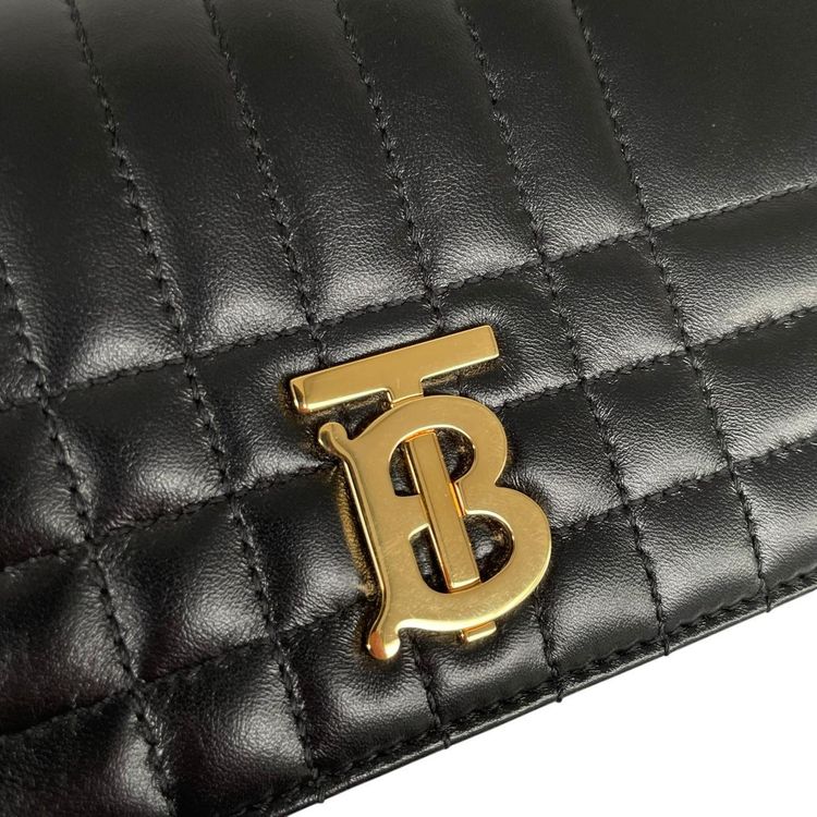 Pre-Loved Burberry Quilted Leather Small Lola Shoulder Bag imagen 9