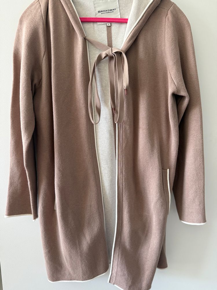 New York & Company Broadway Nyc Fashion Hooded Cardigan size L  product image