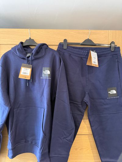 The North Face Navy Hoodie And Sweatpants Set