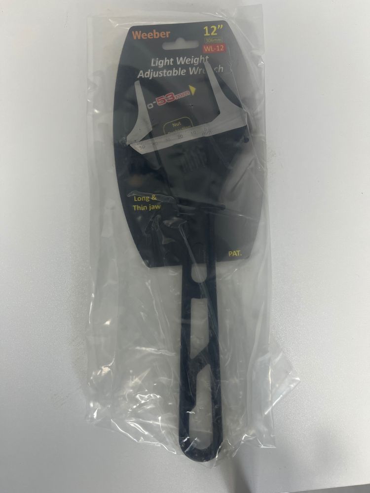 Weeber 12 Inch Light Weight Adjustable Wrench image 1