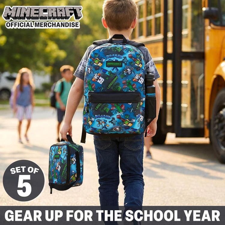 Minecraft Kids Backpack Set 2