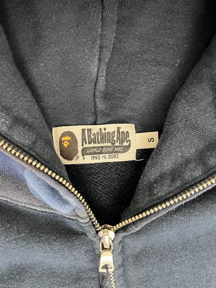 Bape Camo Split Hood Shark Zip Up Hoodie navy / blue – S image 7