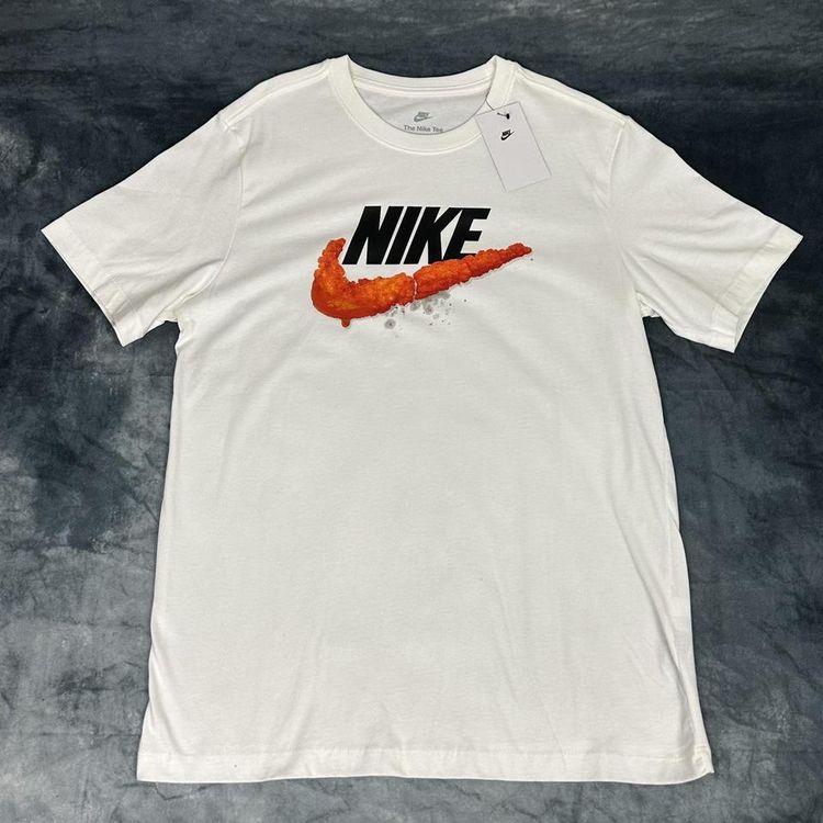 Nike Nike Deep Fried Chicken tender inspired T-Shirt with the Nike spell out above the Swoosh Logo product image
