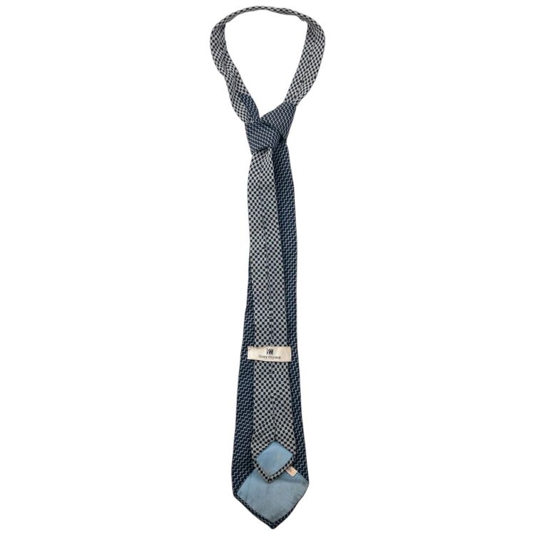 Vintage 90s Issey Miyake Zig Zag Pattern Silk Tie 5