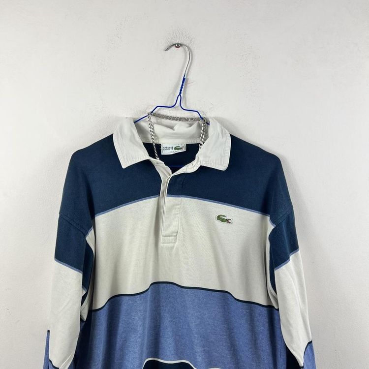 Lacoste Vintage blue and white Lacoste rugby shirt product image
