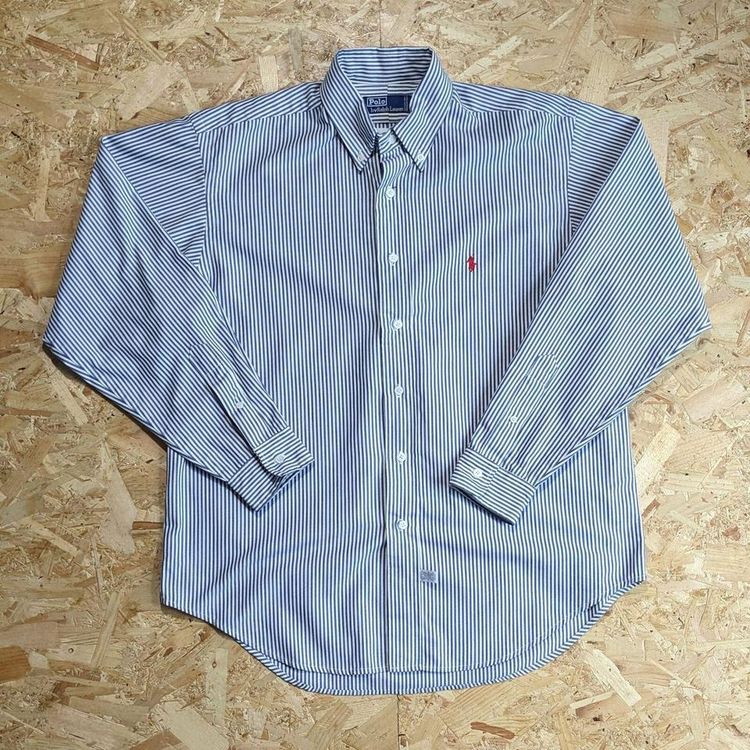 Other Polo Ralph Lauren Oxford Shirt Stripe-  Size L - Blue White product image