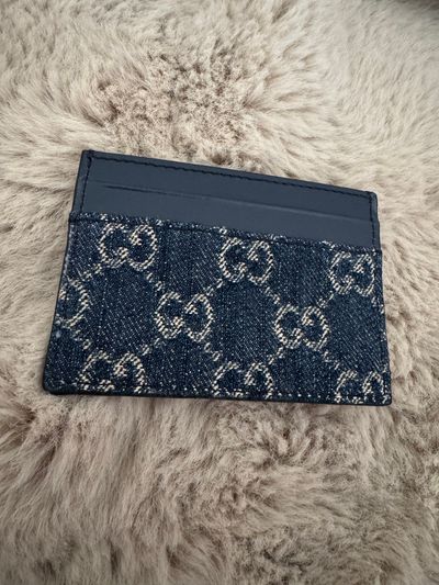 Gucci Denim Card Holder NO BOX