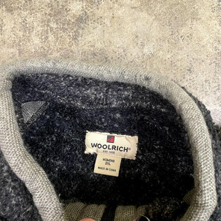 Woolrich Fleece Y2K Vintage Gilet Vest Sleeveless Jacket, Grey, Womens 2XL image 3