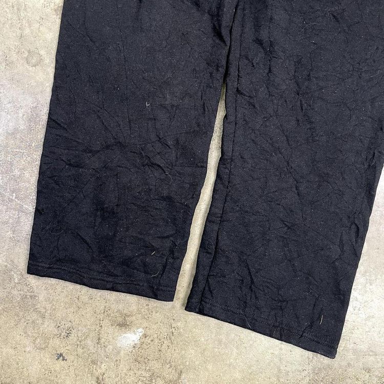 Champion Tracksuit Bottoms Y2K College Vintage Joggers, Black, Womens Medium 2