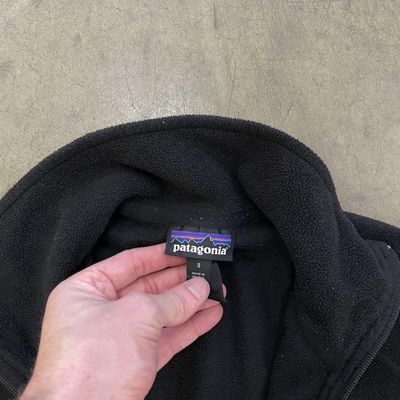 Patagonia Fleece Tech Full-Zip Vintage Jacket, Black, Womens Small 4