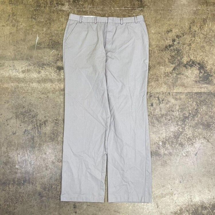 Levis Chino Trousers Straight Leg Vintage Y2K Pants, Grey, Mens 36x31