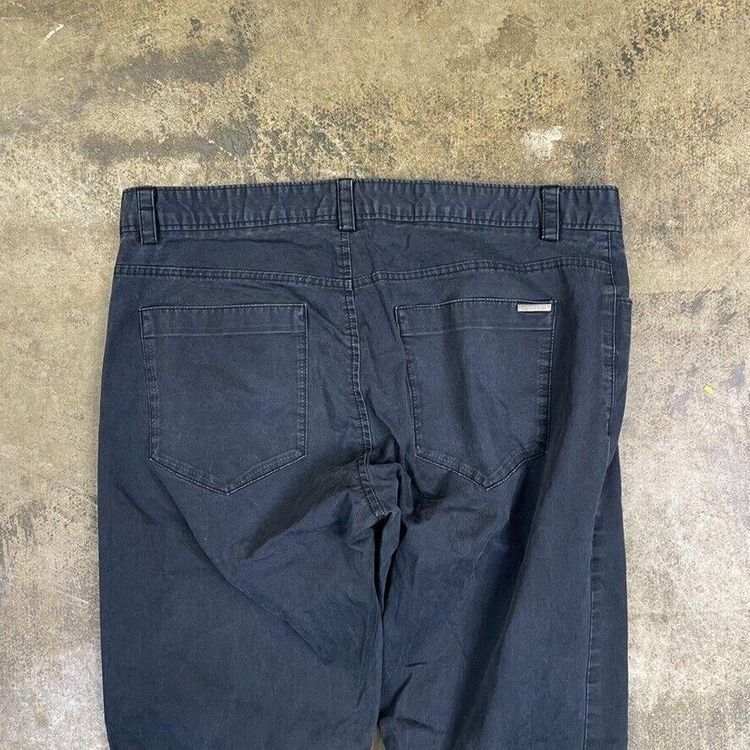 Calvin Klein Trousers Chino Golf 90s Straight Leg Pants, Navy Blue, Mens 34x29 3