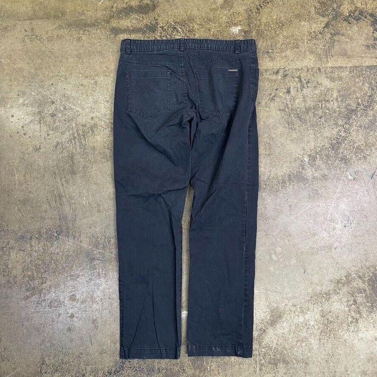 Calvin Klein Trousers Chino Golf 90s Straight Leg Pants, Navy Blue, Mens 34x29 2