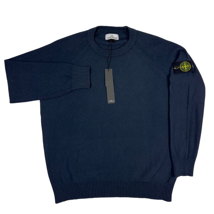 Jersey Stone Island cuello redondo azul marino - talla 2XL 1
