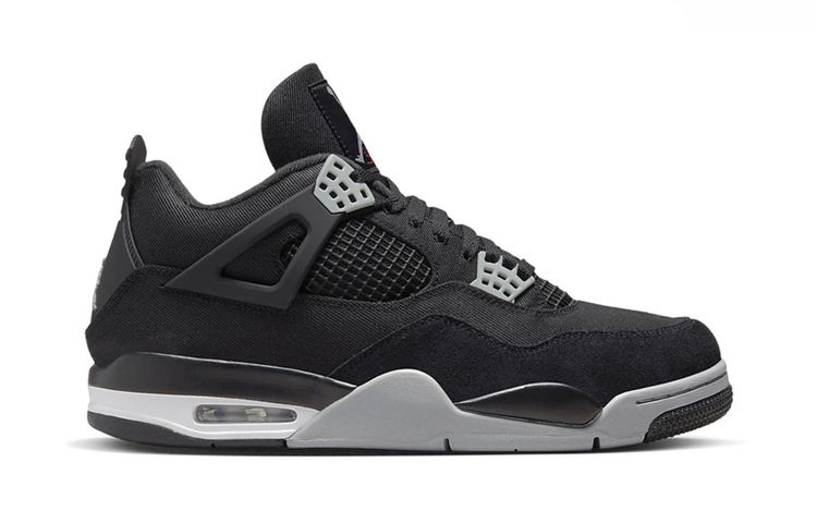 Jordan 4 Black Canvas 