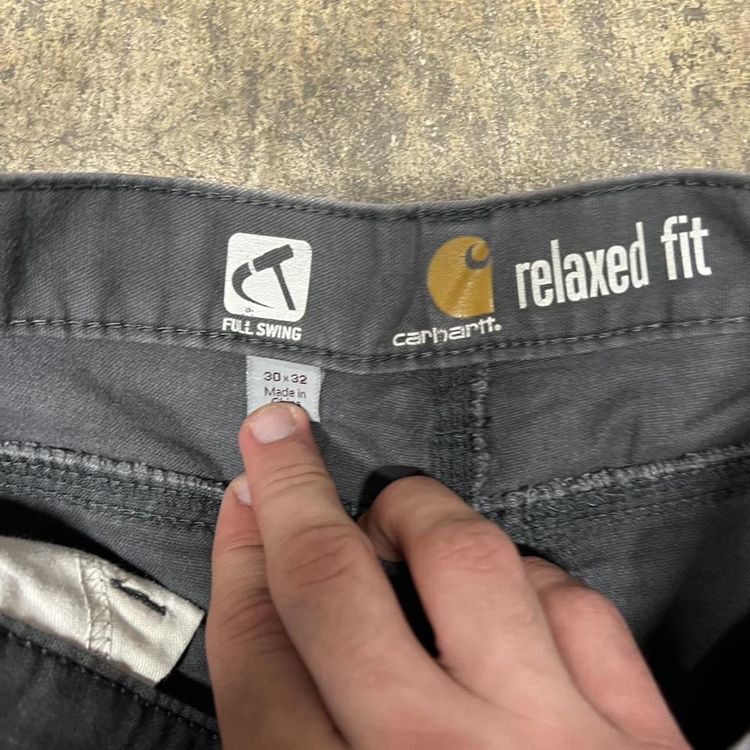 CARHARTT GREY WORKWEAR CARGOS 4