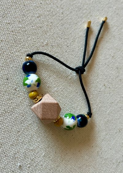 Pulsera Elastic Geometric Wood