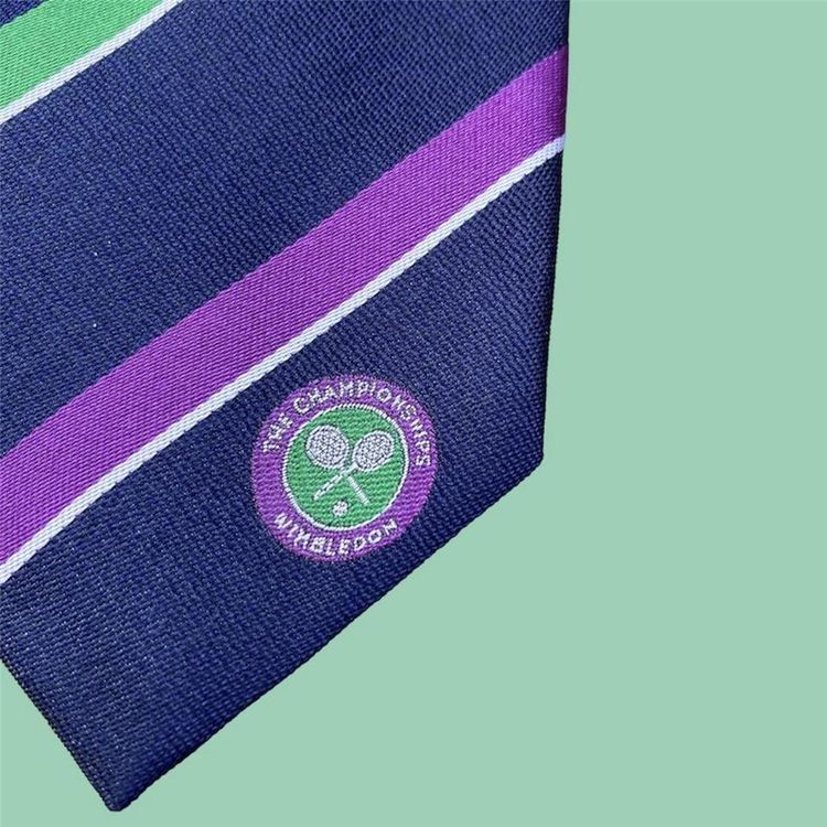 Vintage y2k official debenture wimbledon tie. image 2