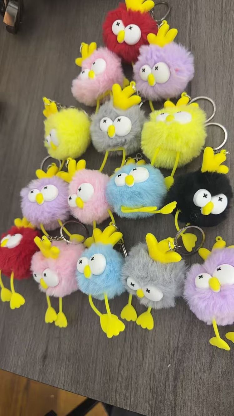 Plush Bird Keychains image 1