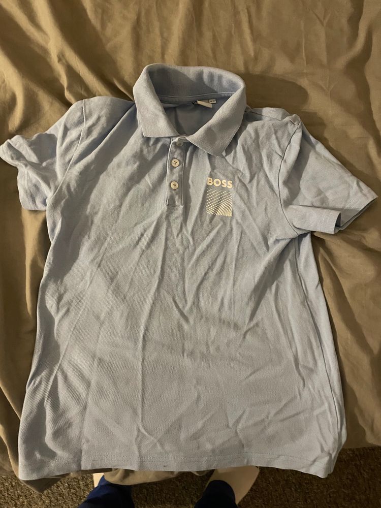BOSS light blue polo shirt