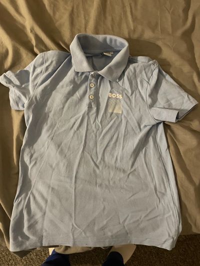 BOSS light blue polo shirt