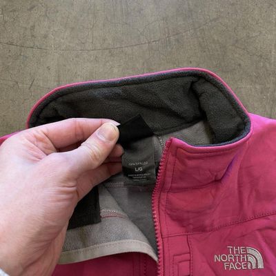 The North Face Jacket Windwall Full Zip Jacket Coat, Pink, Womens XS 4