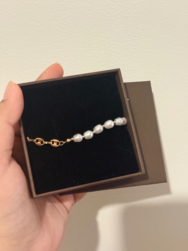 Other Pearl Bracelet With Gold Chain product image