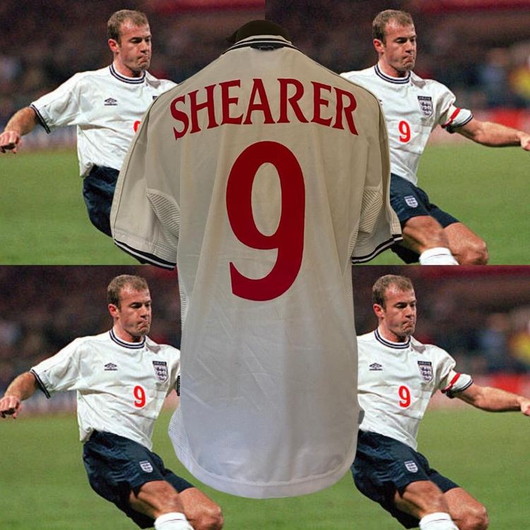 Umbro ENGLAND ALAN SHEARER 1999-01 HOME FOOTBALL SHIRT product image