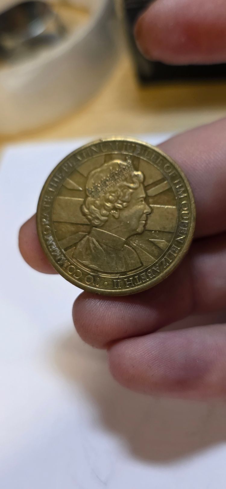 Commemorative Coin jubilee 70yrears £4 4