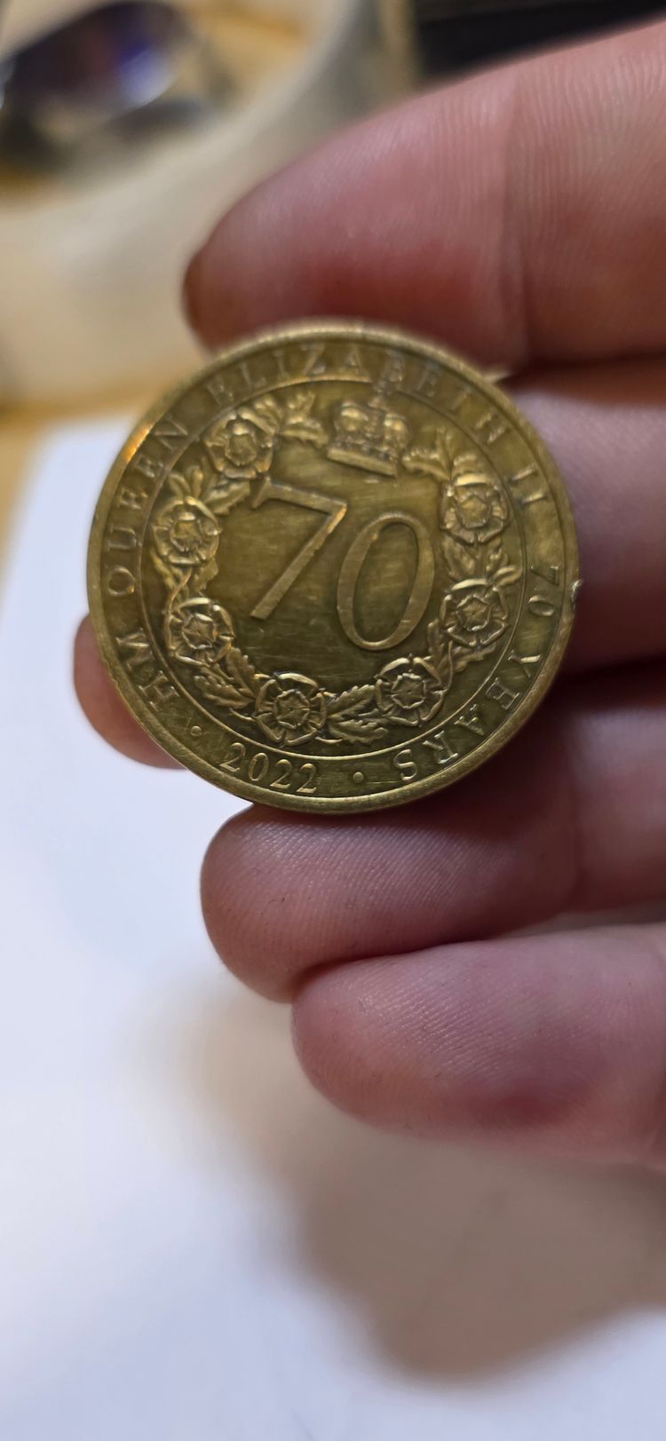Commemorative Coin jubilee 70yrears £4 6