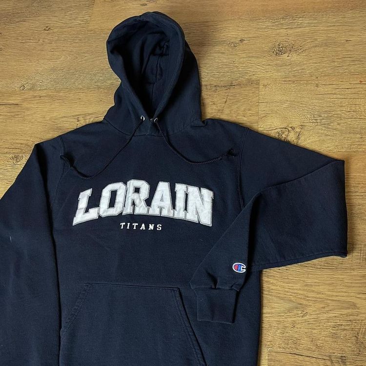 Vintage Champion x Lorain Titans Embroidered Hoodie 2