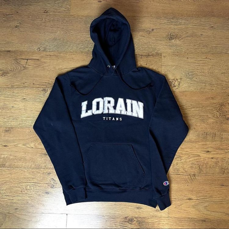 Vintage Champion x Lorain Titans Embroidered Hoodie