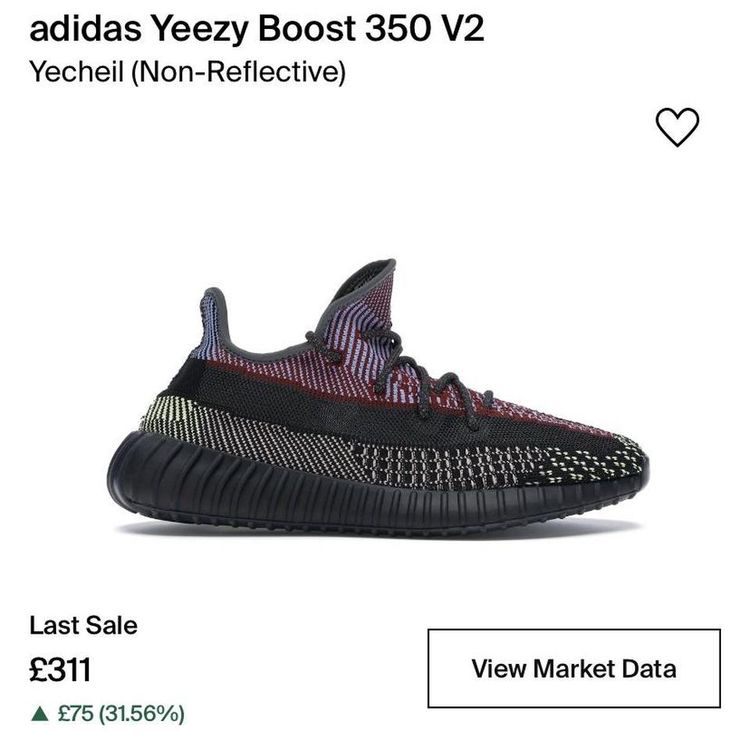 Immagine di - Adidas Yeezy Boost 350 V2 Yecheil (Non-Reflective) 7