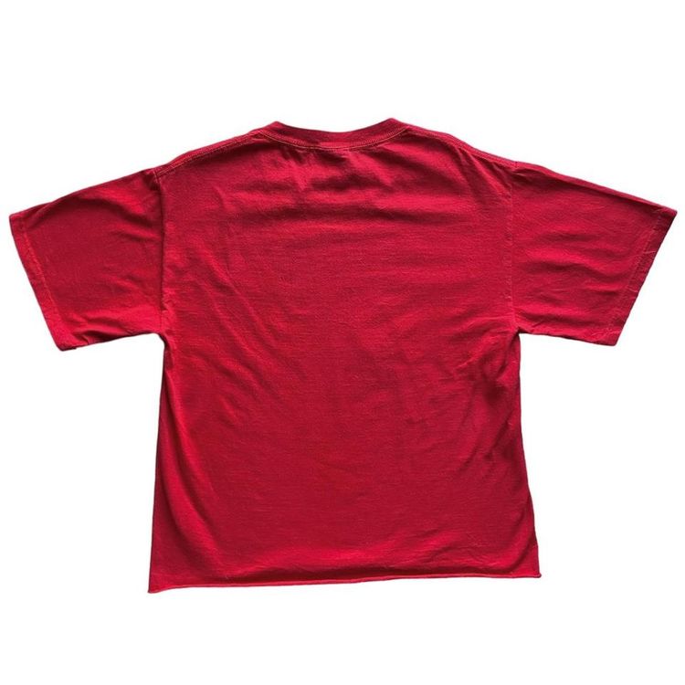 Vintage Lee Sport MLB Cleveland Indians cropped spell out print t shirt 3