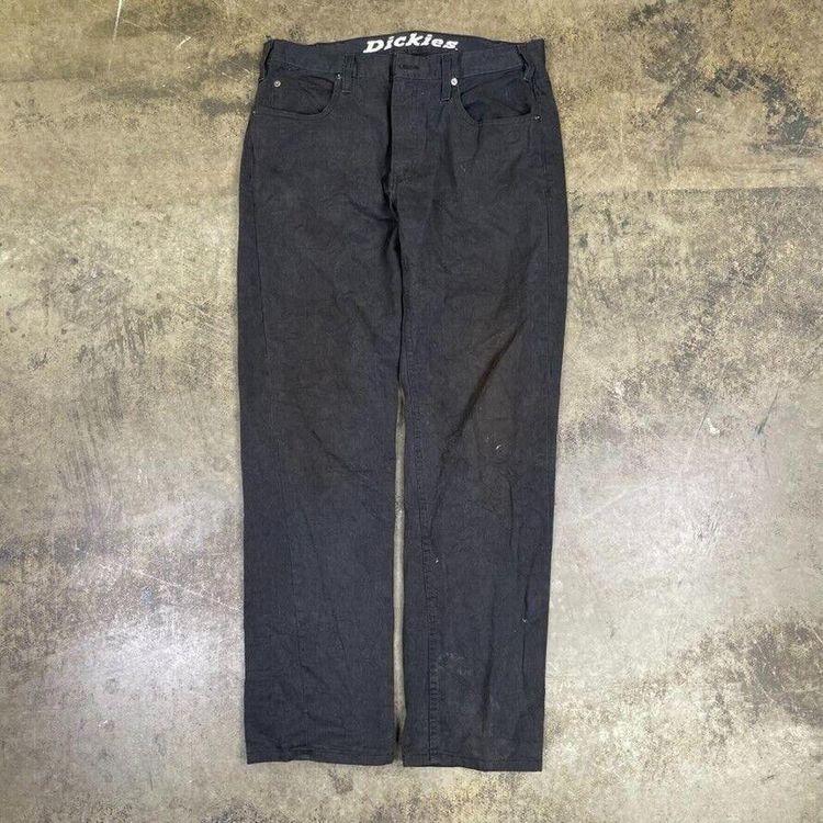 Dickies Trousers Original Fit Carpenter Workwear Pants, Black, Mens 34