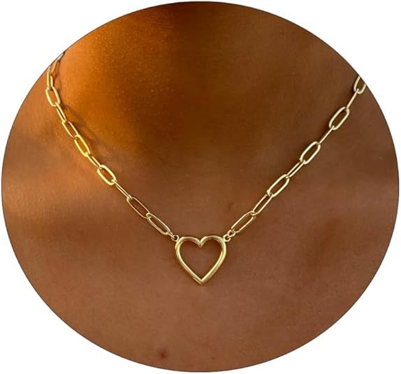Other Gold Heart Pendant Chain Necklace product image