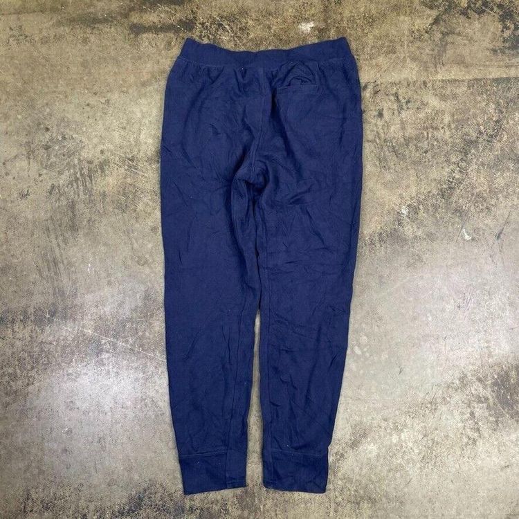 Champion Joggers Sports Vintage Gym Tracksuit Bottoms, Navy Blue, Mens Medium 2