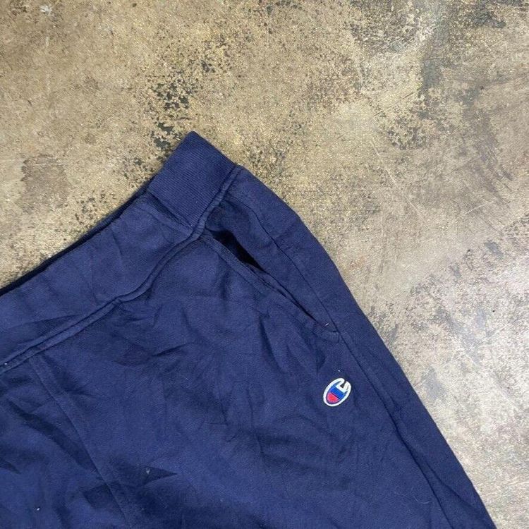 Champion Joggers Sports Vintage Gym Tracksuit Bottoms, Navy Blue, Mens Medium 4