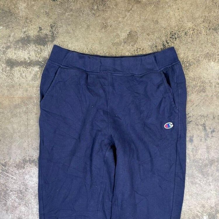 Champion Joggers Sports Vintage Gym Tracksuit Bottoms, Navy Blue, Mens Medium 7