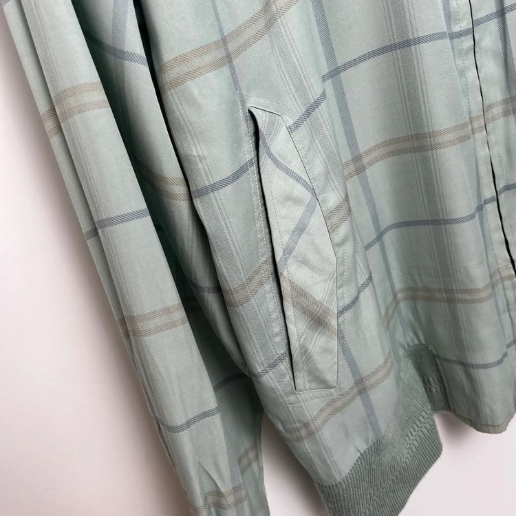 YSL Green Checked Bomber Jacket image 5
