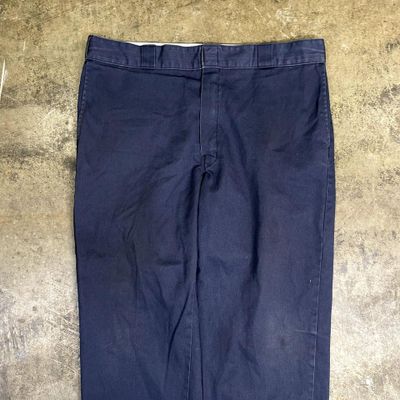 Dickies Trousers Original Fit Carpenter Workwear Pants, Navy Blue, Mens 38x30 3