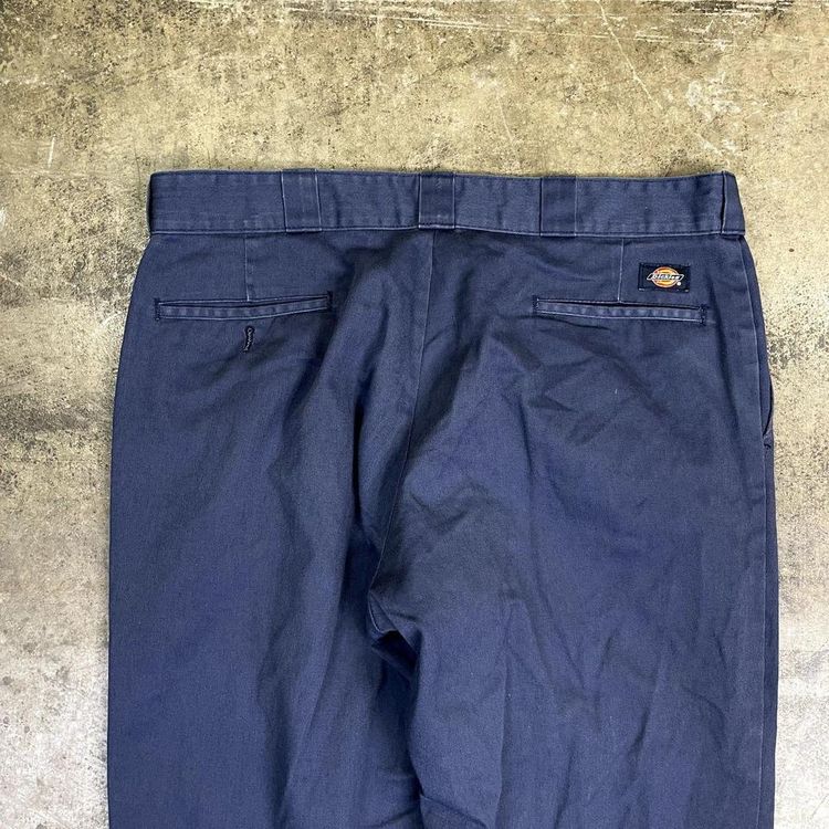 Dickies Trousers Original Fit Carpenter Workwear Pants, Navy Blue, Mens 38x30 6