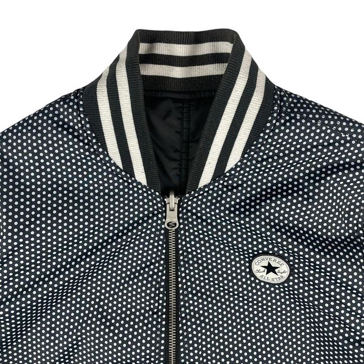 Converse Reversible Bomber Jacket Black / Polka Dot Womens Medium (UK6-8) image 4