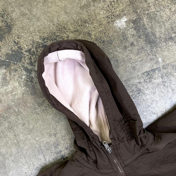Patagonia Jacket Full-Zip Windbreaker Fleece Lined Coat, Brown, Womens XS 4