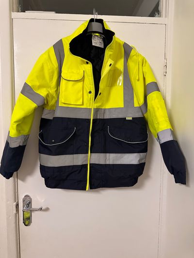 high-visibility work jacket
