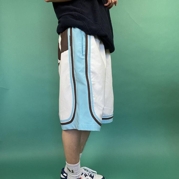 Vintage y2k baggy animal board shorts white. 4