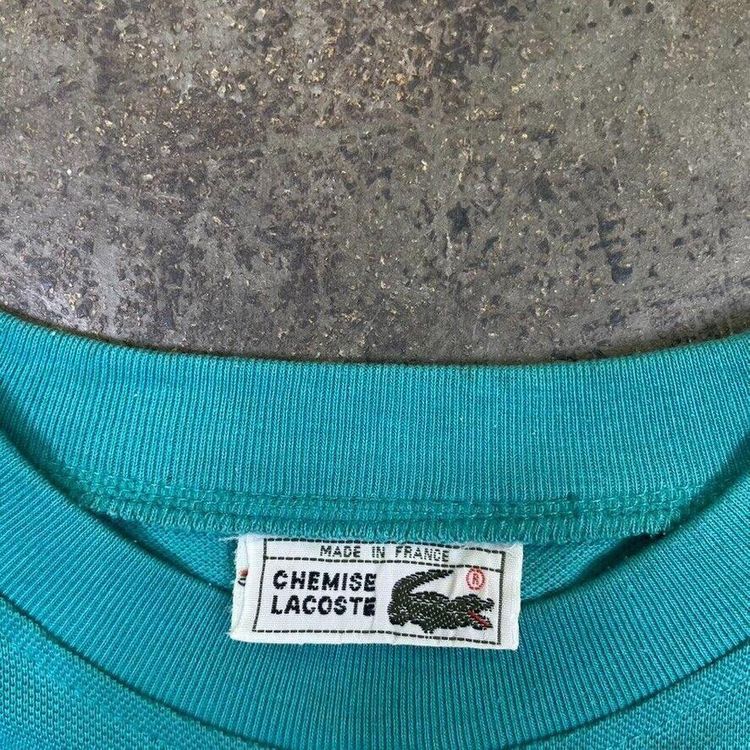 Lacoste Chemise T-Shirt 90s Logo Sports Tee, Green, Mens 5 Large image 6