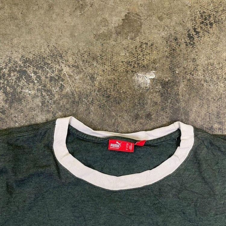Puma T-Shirt Y2K Spellout Vintage Logo Sports Tee, Green, Mens XL 5